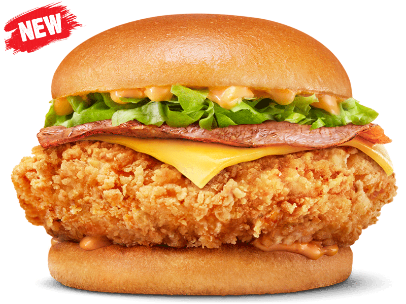 Cheesy Bacon Spicy Jacks Fried Chicken