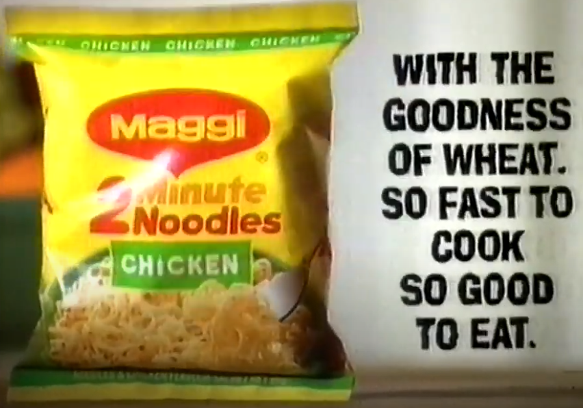 Maggi 2 Minute Noodles Giggle Wiggle Australian TV Ad 1996