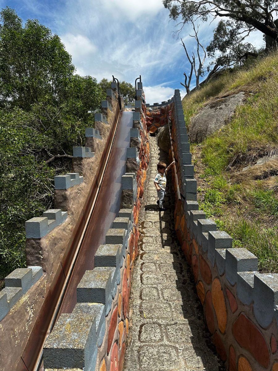 big slide at fairy park anakie