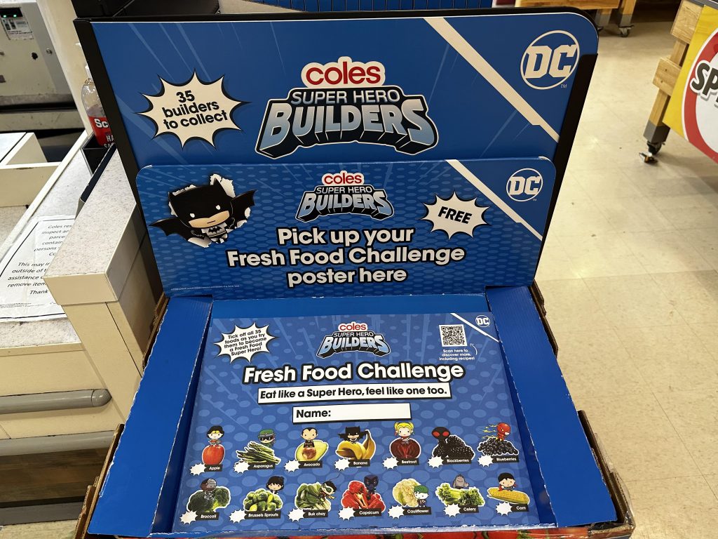 coles fresh food challenge poster