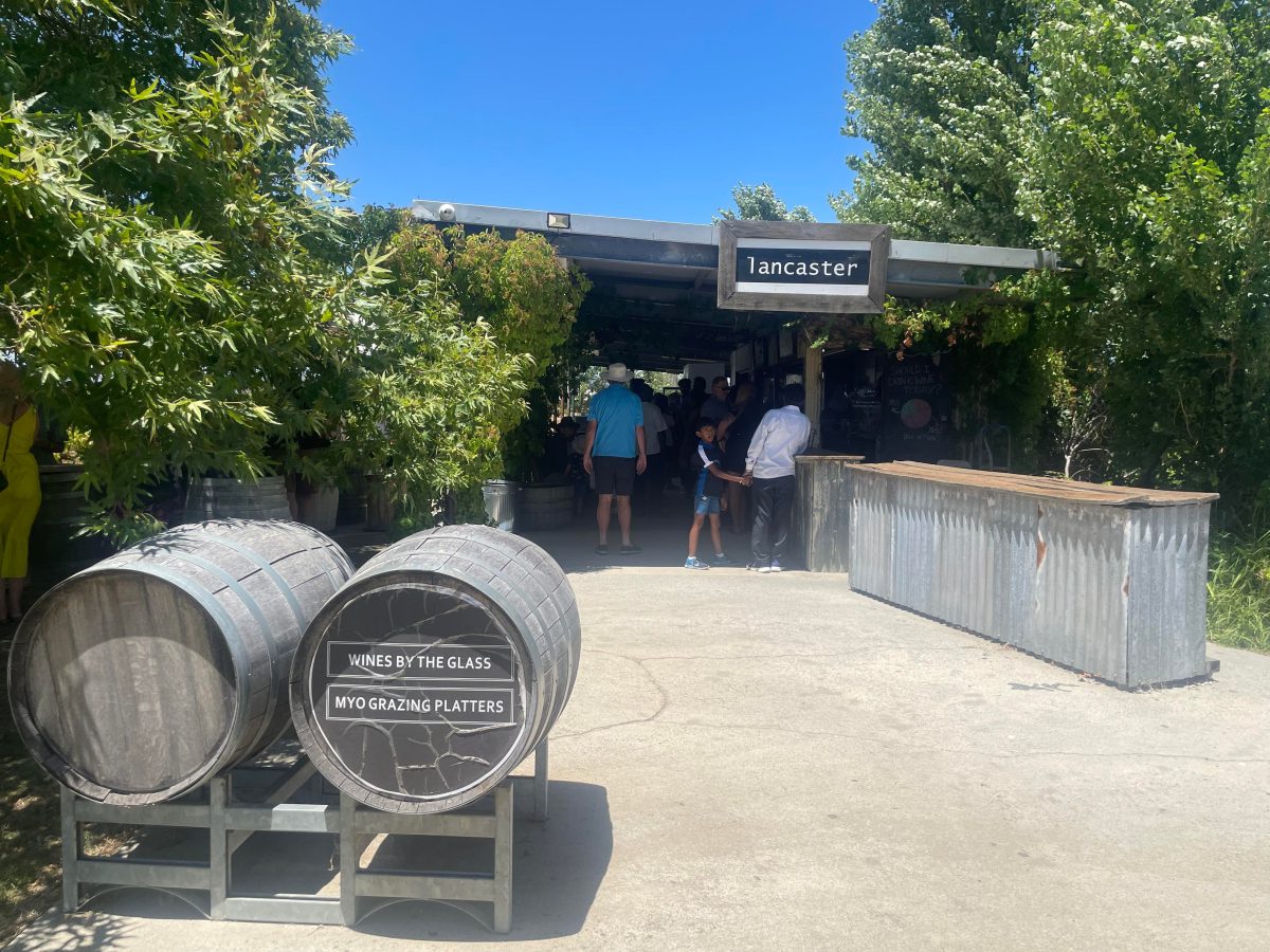 front of lancaster winery bar