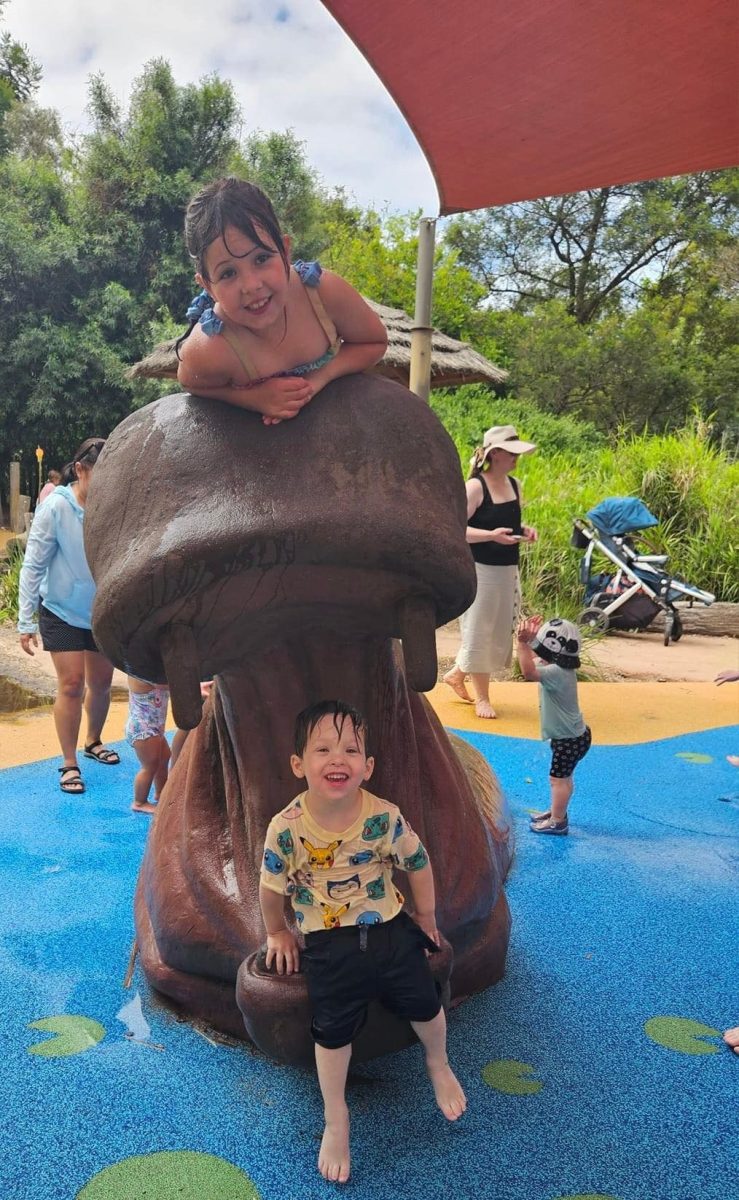 hayley charlie hippo at werribee zoo