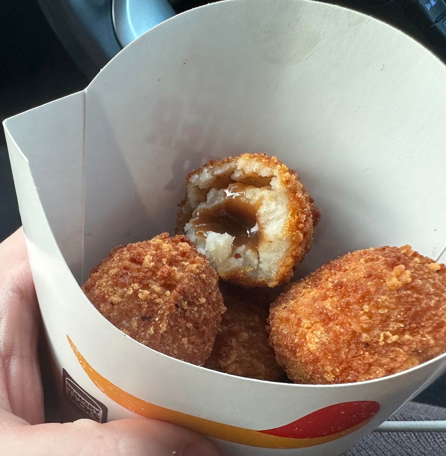 hungry jacks gravy tato balls