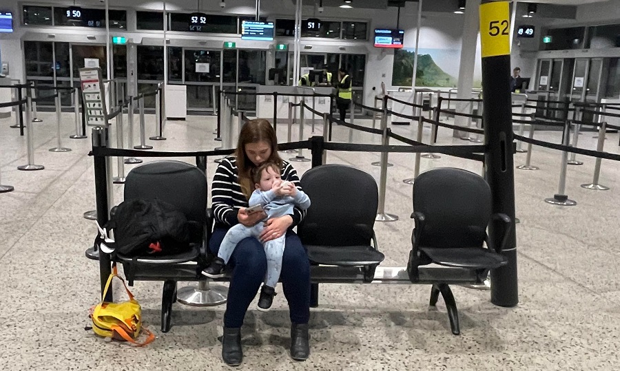 waiting at melbourne airport